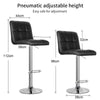 2/4/6x Modern Faux Leather Bar Stools Breakfast Chairs Swivel Gas Lift Kitchen