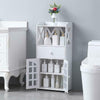 Bathroom Cabinet Cupboard Toilet Paper Storage Rack Drawer Shelf Durable