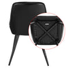 2x Dining Chairs Living Room Chairs with leather+metal Counter Chairs Bar Stools