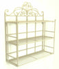 Cream Scroll 3 Tier Wall Hanging Shelf Unit Home Storage Decor Display