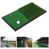 Golf Double Swing Pad Rubber Sole Golf Practice Hitting Mats Simulation Lawn