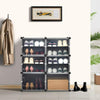 Mondeer 12 Cube DIY Plastic Shoe Storage Boxes Cabinet Cupboard Organizer Shelf