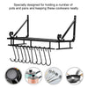 Kitchen Hanging Pot Pan Rack Wall Utensils Storage Shelf Saucepan Holder Hooks