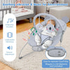 Portable Baby Bouncer Infant Rocker Seat with Detachable Toy Bar & Safety Belt
