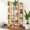 Decorative Plants Stand 11 Tiered Flowers Display Shelf Wooden Pots Holder Rack