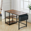 120x60cm Computer Desk with Storage Shelves Home Office Study Writing Work Table