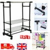 UK Clothes Rail Rack Garment Dress Hanging Display Stand Shoe Rack Storage Shelf