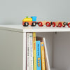 White 2 Cube Kids Bedroom Storage Unit Toy Tidy Playroom Bedside Table