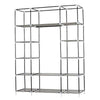 Fabric Wardrobe Clothes Hanging Rail Shelf Rods Portable Storage Closet 5 Tier