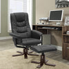 Office Executive Swivel Armchair with Footstool Reclining Lounger Relax Chair