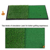 Golf Double Swing Pad Rubber Sole Golf Practice Hitting Mats Simulation Lawn
