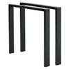 2PC Metal Industrial Table Legs Square for Bench Coffee Table Furniture Holders