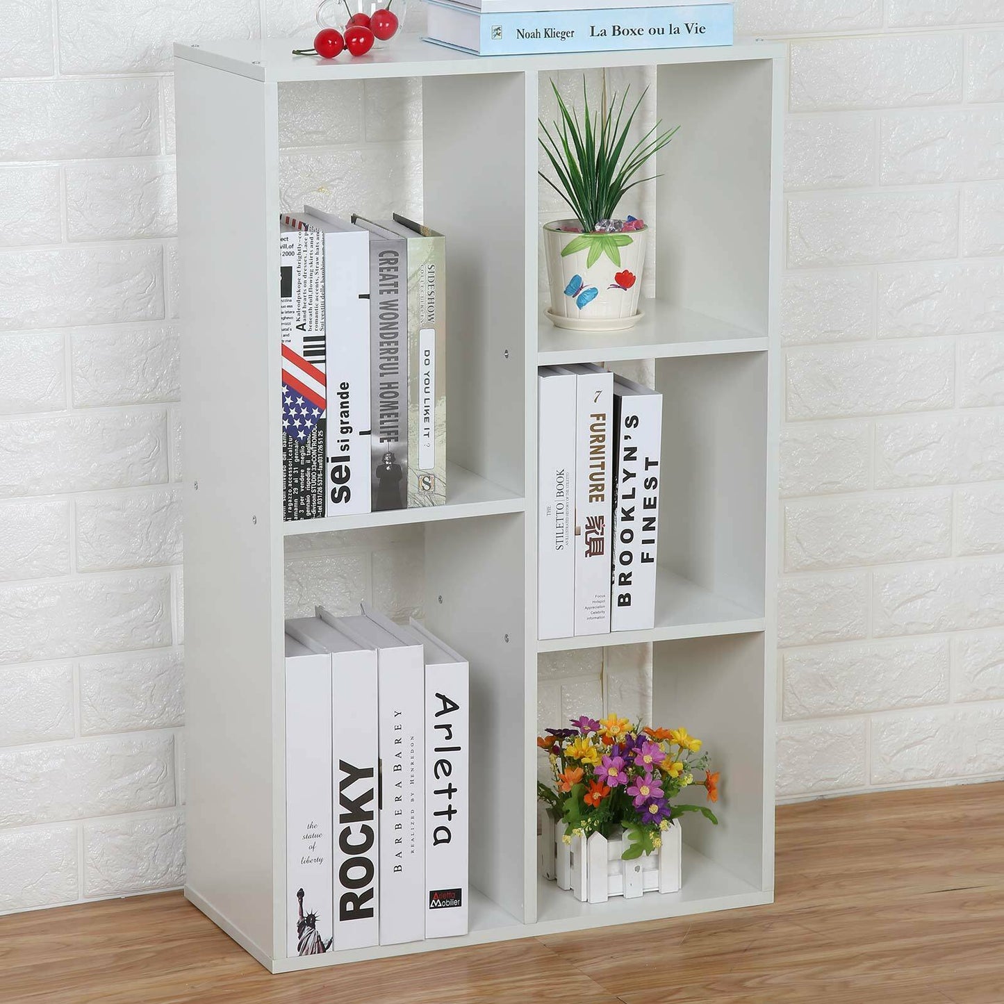 Shelving Home Office Book Shelf 5 Cube Storage Bookcase Display Wood Furniture
