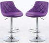 Set of 2 bar stools, grey, pink, black, yellow, blue, purple, red,