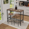 2/4 Seats Modern Dining Table and Chairs Set Metal Frame Kitchen Dining Room UK