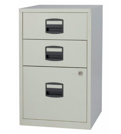 A4 BISLEY STEEL FILING CABINET - 3 DRAWER GREY - BRAND NEW - FREE 24H DELIVERY