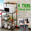 4 Tier Kitchen Storage Shelf Shelving Rack Microwave Oven Stand Organiser Holder