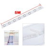 Hot 10M Eyelet Curtain Tape 80 Rings Accessories Sewing Silver Curtains Blinds