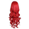 Anime Cosplay Little Mermaid Ariel Princess 80CM Red Womens Long Curly Hair Wig
