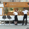 2PCS/set Bar Stools Leather Chairs Breakfast Chairs Swivel Gas Lift Kitchen Seat