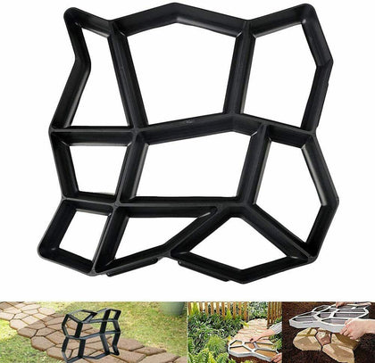 Large Garden Paving Pavement Mold Patio Concrete Stone Path Walk Maker Mould DIY