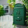 Large Retro Mailbox Wall Mounted Post Box Letterbox Outdoor Lockable With 2 Keys