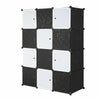 12Cube Organizer Stackable Plastic Cube Storage Shelves Design Multifunctional