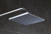 Shower Kit Twin Head 2 Mixer Shower Heads Rail Hose Riser Square Bathroom Set UK