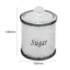 Crushed Diamond Crystal Filled Tea Coffee Sugar Canisters Jars Kitchen Storage