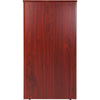 Podium Stand 47 in Hostess Stand with Rolling Wheels&Storage Shelve Brown