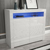 Sideboard Storage High Gloss Front Matt Body Cupboard Cabinet w/ LED Lights