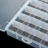 28 Compartment Hard Plastic Storage Box Jewellery Earring Beads Case Container