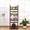Burntwood Flower Plant Stand Garden Ladder Shelf Display Shelving Rack Portable