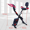 3 IN 1 Folding Magnetic Exercise Bike Home Gym Fitness Bicycle Cycling Machine