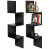 3 Tier Floating Corner Shelf Bookcase Book Wall Unit Storage Home Display Stand