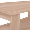 2 Tier Wooden Rectangular Coffee End Table Shelf Cocktail Table Living Room