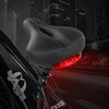 Wide Soft Mountain Saddle with LED Rear Tail Light Bike Comfort Seat