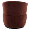 Swivel Tub Chair Teddy Fabric Accent Armchair Barrel Chairs Reading Chair HT