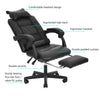 Luxury PU Leather Computer Office Desk Gaming Chair Swivel Recliner w/Footrest