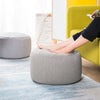 Fabric Round Ottoman Footstools Foot Rest Stool Pouffe Living Room Furniture NEW