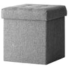 Folding Ottoman Storage Box Pouffe Seat Stool Home Chair Footstool Storage Bench