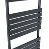 Bathroom Towel Radiator Black Designer Flat Panel Rail Heater Rads 1000x450mm