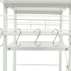 3-Tier Industrial Kitchen Cart Shelf Storage Pot Pan Rack Holder Table