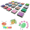 20 Colors Colorful Ink Pad Rainbow DIY Craft Finger Ink Pads for Rubber Stamps