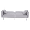 Modern Fabric Grey Sofa Bed 3 Seater Click Clack Living Room Recliner Couch Sofa