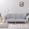 Modern Fabric Sofa Bed 3 Seater Click Clack Living Room Recliner Couch Sofa Grey