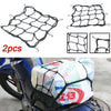 2X Cargo Net Bungee Elasticated Luggage Motorbike Car Storage Net Black 30*30cm