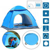 Pop Up Tent Automatic 3-4 Man Person Family Tent Camping Festival Shelter Beach.