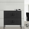 Office Filing Cabinet Cupboard 4-Door Metal File Document Storage Shelf Unit