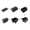 2 SEATER DOUBLE LARGE FOLDING STORAGE FAUX LEATHER OTTOMAN POUFFE SEAT STOOL BOX
